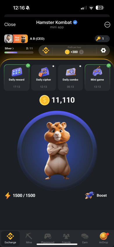 tap-to-earn game
